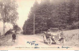 69 CHENELETTE ROUTE DE CHENELETTE A BEAUJEU AVEC UNE FORD T GARE SUR LE COTE - Andere & Zonder Classificatie