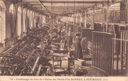 JUJURIEUX (Ain) - Ourdissage De Soie De L'Usine Des Petits-Fils Bonnet - Ecrit (2 Scans) - Zonder Classificatie