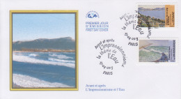 Enveloppe  FDC  1er  Jour   FRANCE    Avant  Et  Aprés  L'  IMPRESSIONNISME  Et  L'EAU    2013 - 2010-2019