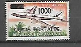 TIMBRE OBLITERE DU DAHOMEY SURCHARGE COLIS POSTAUX EN 1967 N° MICHEL 11 - Bénin – Dahomey (1960-...)