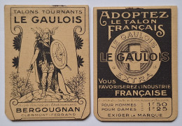 CARNET PUBLICITAIRE - LE GAULOIS - TALONS TOURNANTS - ETABLISSEMENT BERGOUGNAN - CLERMONT FERRAND - DEBUT XX° - COMPLET - Altri & Non Classificati