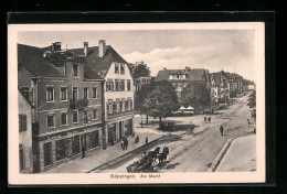 AK Göppingen, Strassenpartie Am Markt, Spielwarenhandlung Otto Faber  - Goeppingen