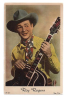 ROY ROGERS - Le Roi Des Cow-boys - Beau Portrait En Couleurs De L'artiste, Avec Sa Guitare - Chanteur De Country  Acteur - Artisti