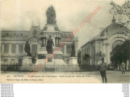 90.  BELFORT .  Le Monument Des Trois Sièges. Palais De Justice . Salle Des Fêtes . - Belfort - Ville