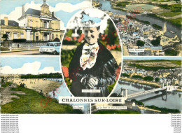 49. CHALONNES SUR LOIRE .  CP Multivues . - Chalonnes Sur Loire