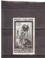 1951 L.25 CAMPIONATO DEL MONDO CICLISMO MILANO-VARESE - Radsport