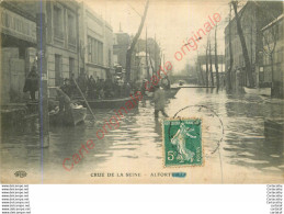 94.  ALFORTVILLE .  CRUE DE LA SEINE .  CPA Animée . - Alfortville