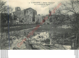 55.  L'ARGONNE .  Ruines D'AVOCOURT .  Vue Extérieure De L'Egise . - Sonstige & Ohne Zuordnung