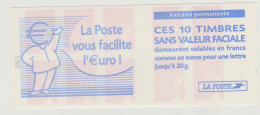 France Carnet N° 3419-C2 ** La Poste Vous Facilite L'Euro - Sonstige & Ohne Zuordnung