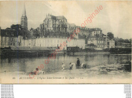 89.  AUXERRE .  Eglise St-Germain Et Les Quais . - Auxerre