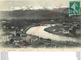 38.  GRENOBLE .  Les Alpes Et L'Ile Verte . - Grenoble