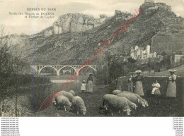 GORGES DU TARN .   Sortie Des Gorges Au ROZIER Er Rocher De Capluc .  CPA Animée . - Altri & Non Classificati