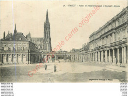 54. NANCY .  Palais Du Gouvernement Et Eglise St-Epvre . - Nancy