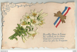 HUMBLES FLEURS DE FRANCE DECOUPIS ET DRAPEAU FRANCAIS - Patriotic