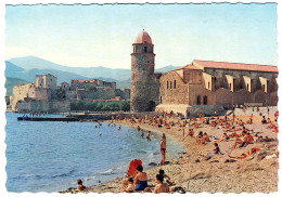 Collioure - La Plage - Au Fond, Les Albères - Collioure