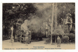 Cpa TOUL Garnison Le Petit Chemin De Fer 1ère Compagnie D'ouvriers Station Au Square Victor Hugo - Toul