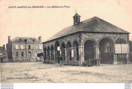 14 SAINT MARTIN DES BESACES LES HALLES ET LA PLACE - Otros & Sin Clasificación