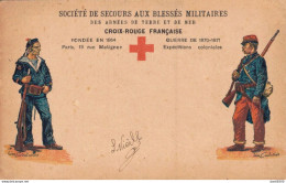 ILLUSTRATION DE COUTURIER POUR LA CROIX ROUGE FRANCAISE SOCIETE DE SECOURS AU BLESSES MILITAIRES - Autres & Non Classés