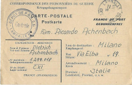 Carte Postale - Guerre 1939-1945 - Correspondance Des Prisonniers Kriegsgefangenenpost - Franchise Franco Lamballe 1947 - Storia Postale