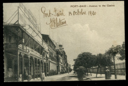 Port Said Avenue To The Casino 1920 - Port-Saïd