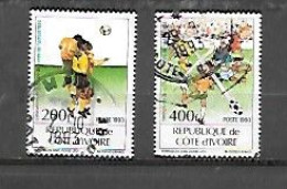 TIMBRE OBLITERE DE COTE D'IVOIRE DE 1993 N° MICHEL 1102 1104 - Ivory Coast (1960-...)