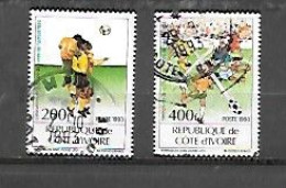 TIMBRE OBLITERE DE COTE D'IVOIRE DE 1993 N° MICHEL 1102 1104 - Côte D'Ivoire (1960-...)