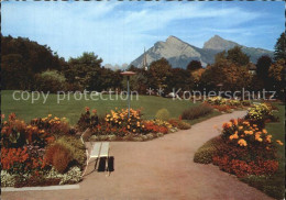 12434304 Bad Ragaz Kurpark Mit Gonzen Und Alvier Appenzeller Alpen Bad Ragaz - Autres & Non Classés