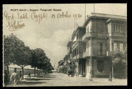 Port Said Eastern Telegraph Square 1920 - Port Said