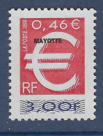 YT 77 - Euro Surchargé Mayotte - Unused Stamps