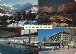 12433822 Adelboden Hotel Nevada Hallenbad Kunsteisbahn Taverne Alpenpanorama Win - Other & Unclassified