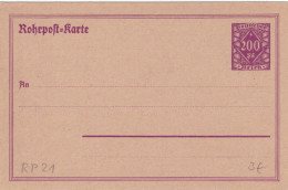 Rohrpost-Karte 200 Pf. Grosse Wertziffer In Raute - Ungebraucht - Briefkaarten