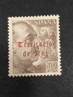 España Sellos Excolonia Ifni Franco 10 Pesetas Edifil 55 Yvert 47 Sellos Nuevos * MH - Ifni