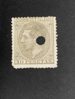 España SELLOS Alfonso XII 10 Pesetas Edifil 209 Telegrafos 209T SELLOS Año 1879 Sellos Usados - Used Stamps