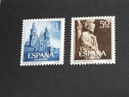 España SELLOS Año Santo Compostelano Edifil 1130/1 SELLOS Año 1954 Sellos Nuevos*** MNH - Ungebraucht
