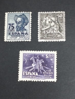 España SELLOS Cervantes Edifil 1012/4 SELLOS Año 1947 Sellos Nuevos */chanela - Neufs