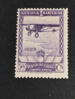 España SELLOS Sevilla Barcelona 50 CTS Aereo Edifil 451 SELLOS Año 1929 Sellos Nuevos *** MNH - Unused Stamps