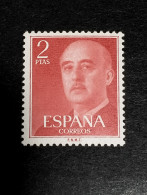 España SELLOS Franco 2 Ptas Rojo Edifil 1157 SELLOS Año 1955 NUEVOS *** MNH - Unused Stamps