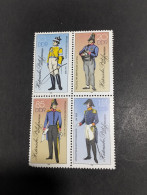 Alemania DDR  SELLOS  Yvert 2620/3 SELLOS Uniformes Militares NUEVOS *** Año 1986 Chanela Serie Completa  - Unused Stamps