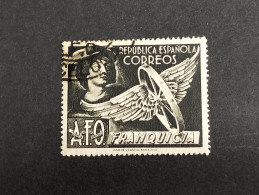 ESPAÑA SELLOS Republica Franquicia Postal   Año 1938 EDIFIL 13 Negro SELLOS Usados - Used Stamps