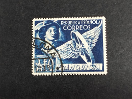 ESPAÑA SELLOS Republica Franquicia Postal   Año 1938 EDIFIL 12 Azul SELLOS Usados - Oblitérés