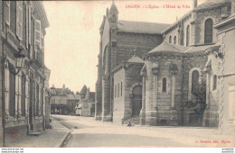 71 DIGOIN L'EGLISE L'HOTEL DE VILLE - Digoin