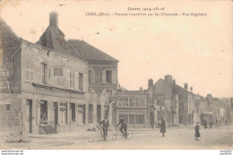 60 CREIL MAISONS INCENDIEES RUE GAMBETTA - Guerre 1914-18