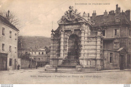 25 BESANCON FONTAINE ET PLACE DE L'ETAT MAJOR - Besancon