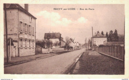 RARE  28 NEUVY SUR LOIRE RUE DE PARIS - Andere & Zonder Classificatie