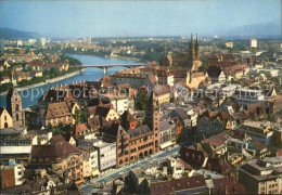 12420561 Basel BS Fliegeraufnahme Rheinpartie Rathaus Muenster Basel BS - Altri & Non Classificati