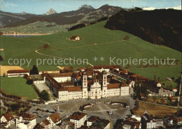 12419303 Einsiedeln SZ Fliegeraufnahme Kloster Und Sihlsee Einsiedeln - Sonstige & Ohne Zuordnung