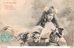 LE MESSAGER N°4 FEMME ET COLOMBE PHOTO BERGERET - Bergeret