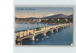 12413883 Geneve GE Pont Du Mont Blanc Lac Leman Alpes Genfersee Alpen Geneve - Autres & Non Classés