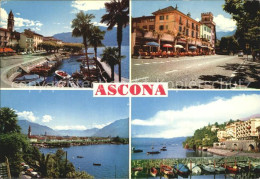 12413753 Ascona TI Lago Maggiore Bootshafen Stadtansicht Ascona - Andere & Zonder Classificatie