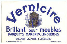 Buvard 20.3 X 12.9  VERNICIRE  Produit D'entretiens Pour Meubles, Marbres, Parquets, Linoléums    Navarre & Cie St Ouen - Limpieza